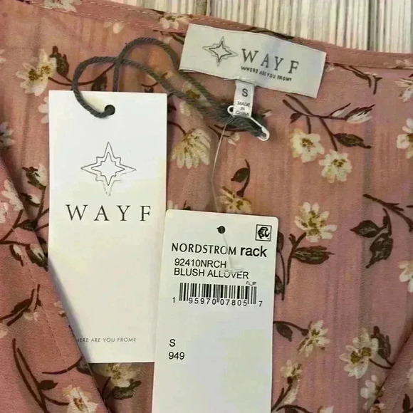 {NWT} WAYF Blush Allover Dress - Picture 3 of 6